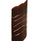 Meyda Lighting Wavey 10" 2-Light Red Rust Wall Sconce With Silver Mica Shade Glass