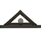 Meyda Lighting Wedge 11" Craftsman Brown Wall Sconce With Amber Mica Shade Glass
