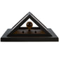 Meyda Lighting Wedge 11" Wrought Iron Wall Sconce With Amber Mica Shade Glass