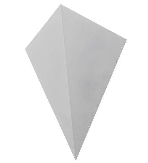 Meyda Lighting Wedge 14" White Wall Sconce With White Shade Glass