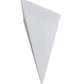Meyda Lighting Wedge 14" White Wall Sconce With White Shade Glass
