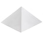 Meyda Lighting Wedge 14" White Wall Sconce With White Shade Glass