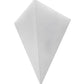 Meyda Lighting Wedge 14" White Wall Sconce With White Shade Glass