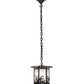 Meyda Lighting Wellen 13" Black Pendant Light With White Acrylic Shade