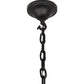 Meyda Lighting Wellen 13" Black Pendant Light With White Acrylic Shade