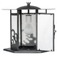 Meyda Lighting Wellen 13" Black Pendant Light With White Acrylic Shade