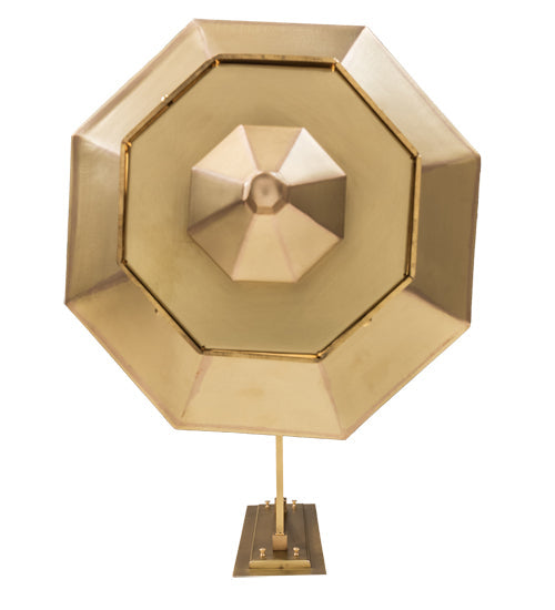 Meyda Lighting Wesleyan 16" Natural Brass Wall Sconce With Frosted Clear Shade Glass