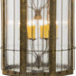 Meyda Lighting West Albany 38" 16-Light Antiquity Pendant Light With Clear Seeded Shade Glass