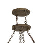Meyda Lighting West Albany 38" 16-Light Antiquity Pendant Light With Clear Seeded Shade Glass
