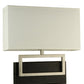 Meyda Lighting Westin 12" Brushed Stainless Steel Wall Sconce With White Textrene Shade