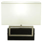 Meyda Lighting Westin 12" Brushed Stainless Steel Wall Sconce With White Textrene Shade