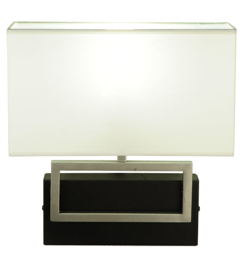 Meyda Lighting Westin 12" Brushed Stainless Steel Wall Sconce With White Textrene Shade