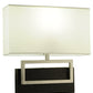 Meyda Lighting Westin 12" Brushed Stainless Steel Wall Sconce With White Textrene Shade