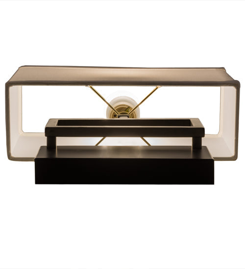 Meyda Lighting Westin 12" Flat Black Backplate Wall Sconce With White Textrene Shade Glass