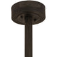 Meyda Lighting Whiskey Barrel 25" 3-Light Costello Black Pendant Light With Wood Shade