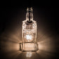 Meyda Lighting Whiskey Bottle 3"Sq Textured Black Bourbon Mini Pendant Light With Clear Bottle Shade Glass