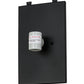 Meyda Lighting Whispering Pines 10" 2-Light Flat Black Wall Sconce With Silver Mica Shade Glass