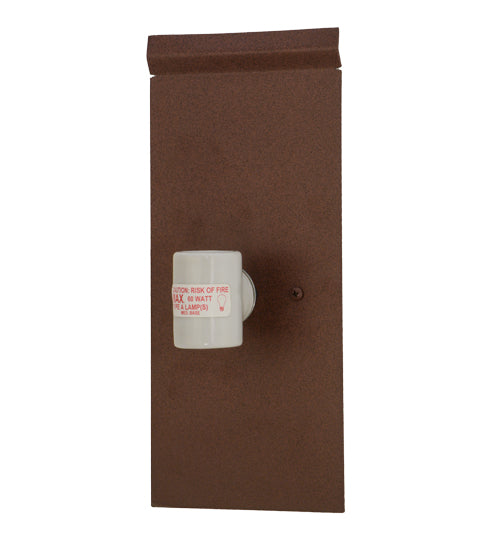 Meyda Lighting Whispering Pines 10" 2-Light Rust Wall Sconce With Silver Mica Shade Glass