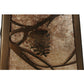 Meyda Lighting Whispering Pines 10" Antique Copper Lantern Pendant Light With Silver Mica Shade Glass