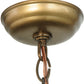 Meyda Lighting Whispering Pines 10" Antique Copper Lantern Pendant Light With Silver Mica Shade Glass