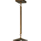 Meyda Lighting Whispering Pines 10" Antique Copper Mini Pendant Light With Amber Mica Shade Glass