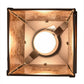 Meyda Lighting Whispering Pines 10" Mahogany Bronze Pendant Light With Amber Mica Shade Glass