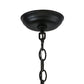 Meyda Lighting Whispering Pines 10" Textured Black Pendant Light With Silver Mica Shade Glass
