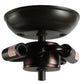 Meyda Lighting Whispering Pines 11" 3-Light Timeless Bronze Flush Mount Light With Amber Mica Shade Glass
