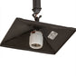 Meyda Lighting Whispering Pines 11" Timeless Bronze Pendant Light With Silver Mica Shade Glass