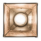 Meyda Lighting Whispering Pines 11" Timeless Bronze Pendant Light With Silver Mica Shade Glass
