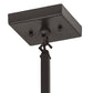 Meyda Lighting Whispering Pines 11" Timeless Bronze Pendant Light With Silver Mica Shade Glass
