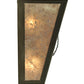 Meyda Lighting Whispering Pines 13" 2-Light Antique Copper Wall Sconce With Silver Mica Shade Glass