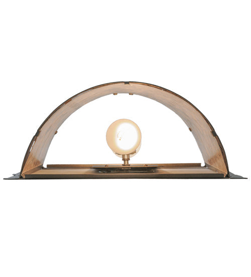 Meyda Lighting Whispering Pines 15" 2-Light Pewter Wall Sconce With Silver Mica Shade Glass