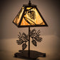 Meyda Lighting Whispering Pines 15" Copper Vein Accent Table Lamp With Travertine Idalight Shade Glass