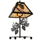 Meyda Lighting Whispering Pines 15" Copper Vein Accent Table Lamp With Travertine Idalight Shade Glass