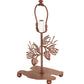 Meyda Lighting Whispering Pines 15" Rust Accent Table Lamp With Honey Amber Art Shade Glass