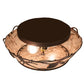 Meyda Lighting Whispering Pines 16" 2-Light Rust Over Wrought Iron Flush Mount Light With Silver Mica Shade Glass