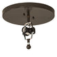 Meyda Lighting Whispering Pines 16" 3-Light Timeless Bronze Flush Mount Light With Silver Mica Shade Glass