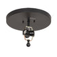 Meyda Lighting Whispering Pines 17" 3-Light Textured Black Flush Mount Light With Silver Mica Shade Glass