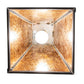 Meyda Lighting Whispering Pines 17" Costello Black Antler Pendant Light With Amber Mica Shade Glass