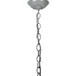 Meyda Lighting Whispering Pines 17" Timeless Bronze Lantern Pendant Light With Clear Shade Glass