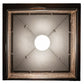 Meyda Lighting Whispering Pines 17" Wrought Iron Pendant Light With Amber Mica Shade Glass