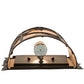 Meyda Lighting Whispering Pines 177793 9" Timeless Bronze Wall Sconce With Silver Mica Shade Glass