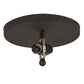 Meyda Lighting Whispering Pines 186234 17" 2-Light Oil Rubbed Bronze Flush Mount Light With Silver Mica Shade Glass
