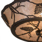 Meyda Lighting Whispering Pines 186439 17" 2-Light Oil Rubbed Bronze Flush Mount Light With Silver Mica Shade Glass