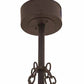 Meyda Lighting Whispering Pines 191879 45" 12-Light Oil Rubbed Bronze Chandelier With Amber Mica Shade Glass and Fan