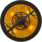 Meyda Lighting Whispering Pines 20" 4-Light Oil Rubbed Bronze Inverted Pendant Light With Amber Mica Shade Glass