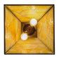 Meyda Lighting Whispering Pines 22" 2-Light Antique Copper Pendant Light With Beige Art Shade Glass