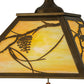 Meyda Lighting Whispering Pines 22" 2-Light Antique Copper Pendant Light With Beige Art Shade Glass
