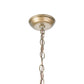 Meyda Lighting Whispering Pines 22" 2-Light Antique Copper Pendant Light With Silver Mica Shade Glass